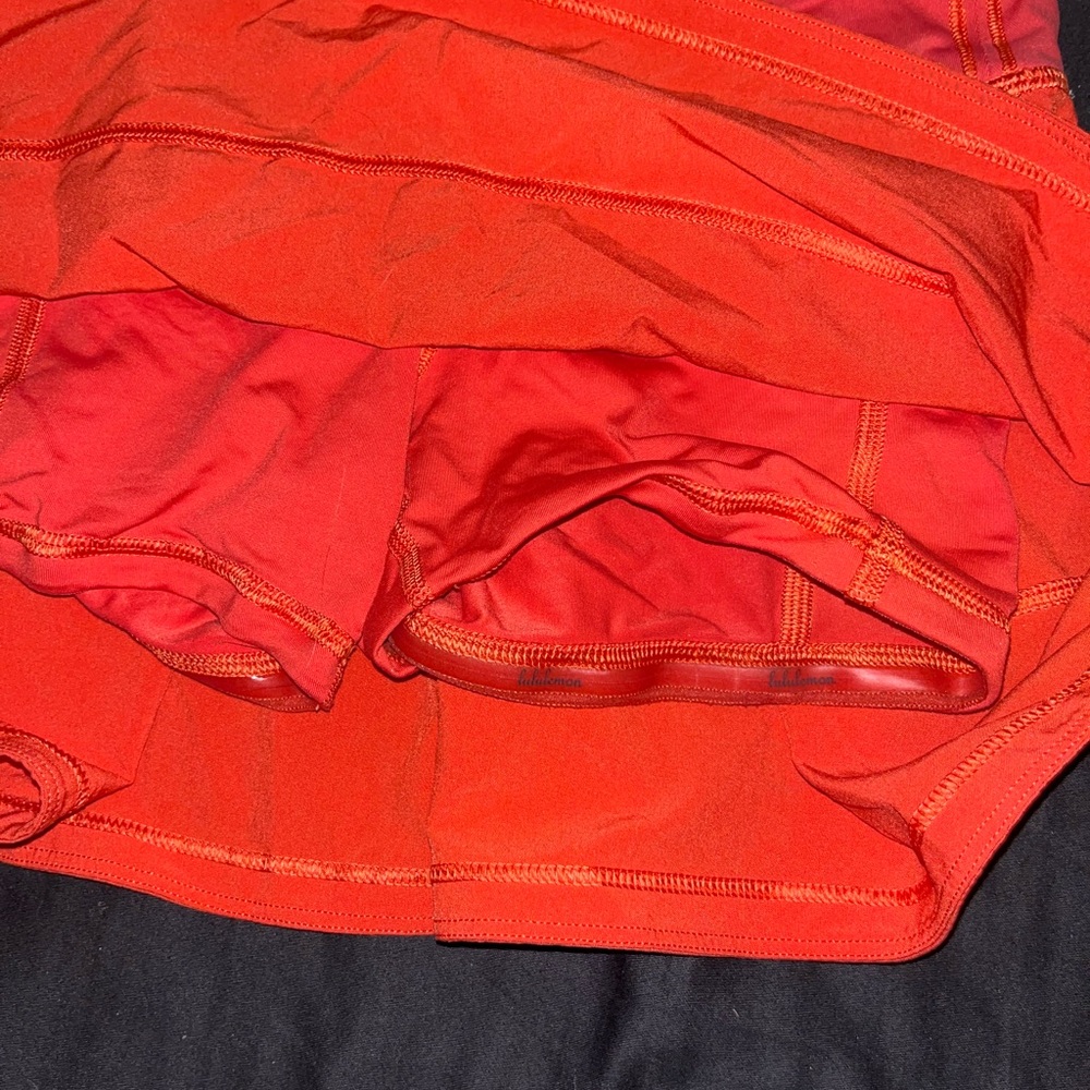 Lululemon Athletica Vibrant Red Mini Skirt - Picture 6 of 8